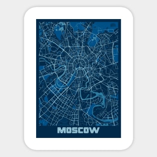 Moscow - Russia Peace City Map Sticker